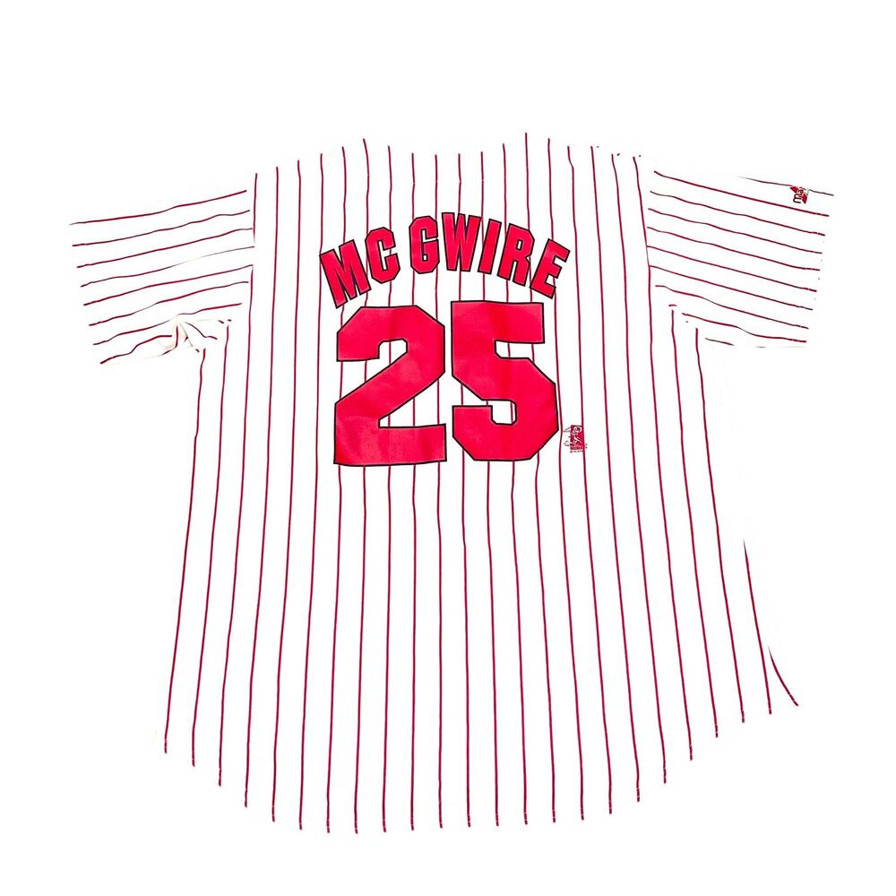 Cardinals McGwire Majestic MLB Pinstripe Jersey - Size XL